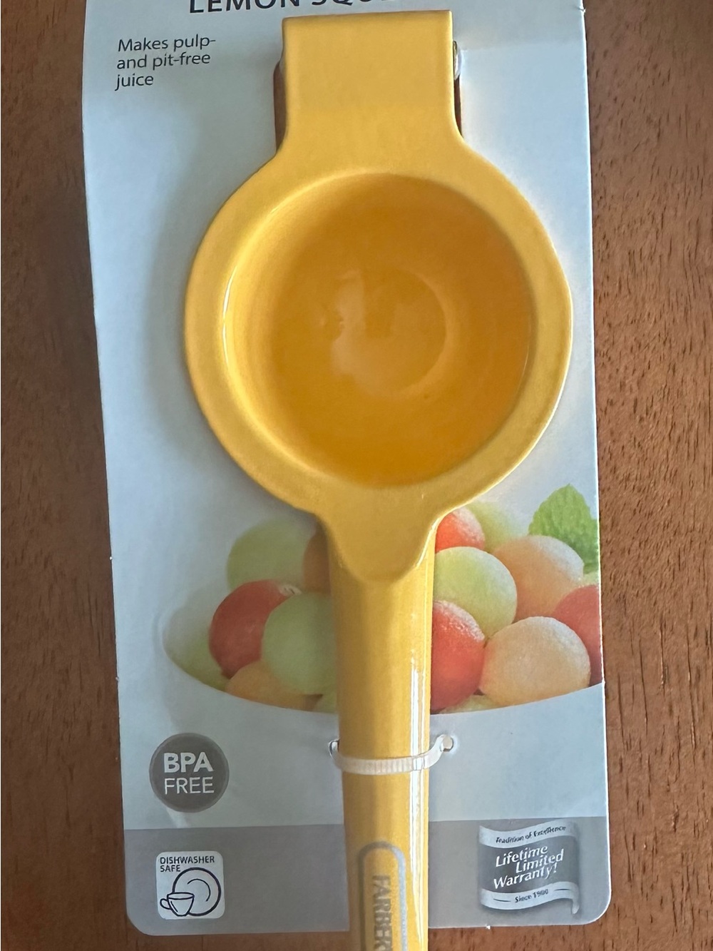 Farberware Yellow Lemon Juicer Hand Press
